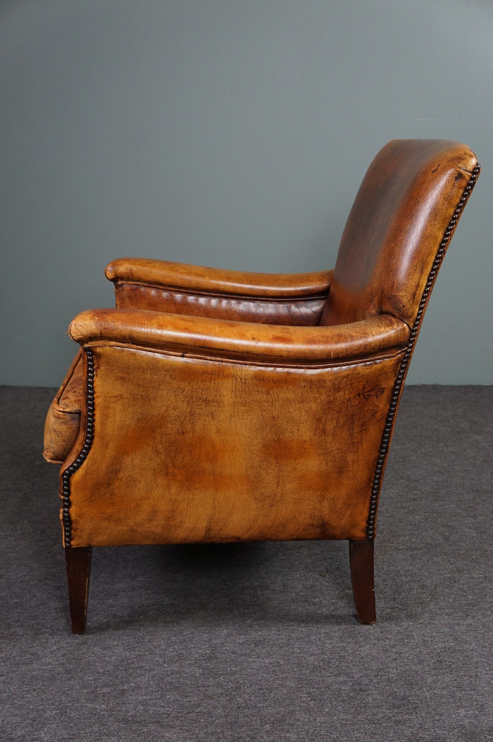 Sheepskin armchair