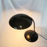 Mushroom lamp in black lacquered steel model Z290, Veneta Lumi, Italy, 1980