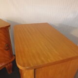 Pair of bedside lemon tree and brass