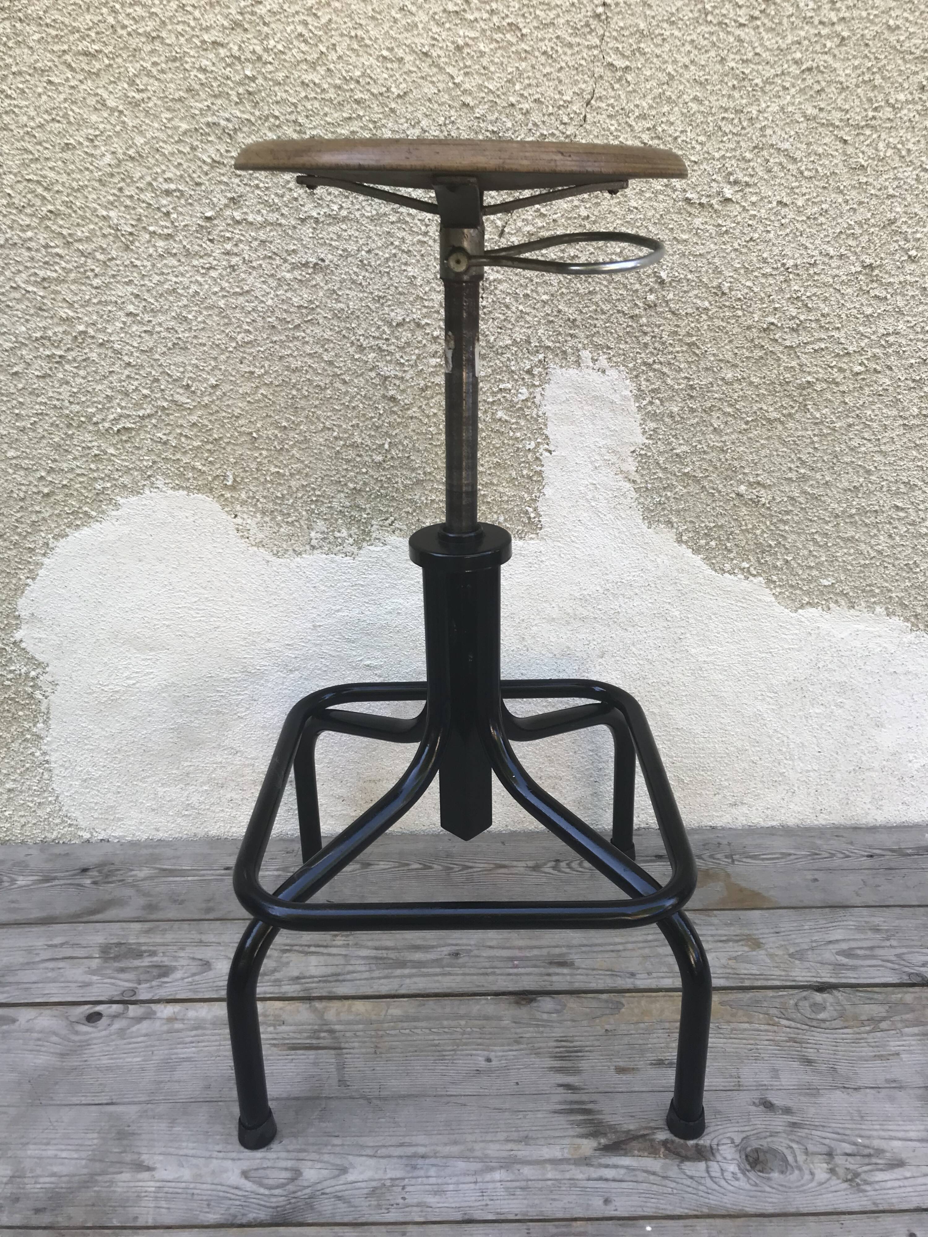 1950s old workshop stool