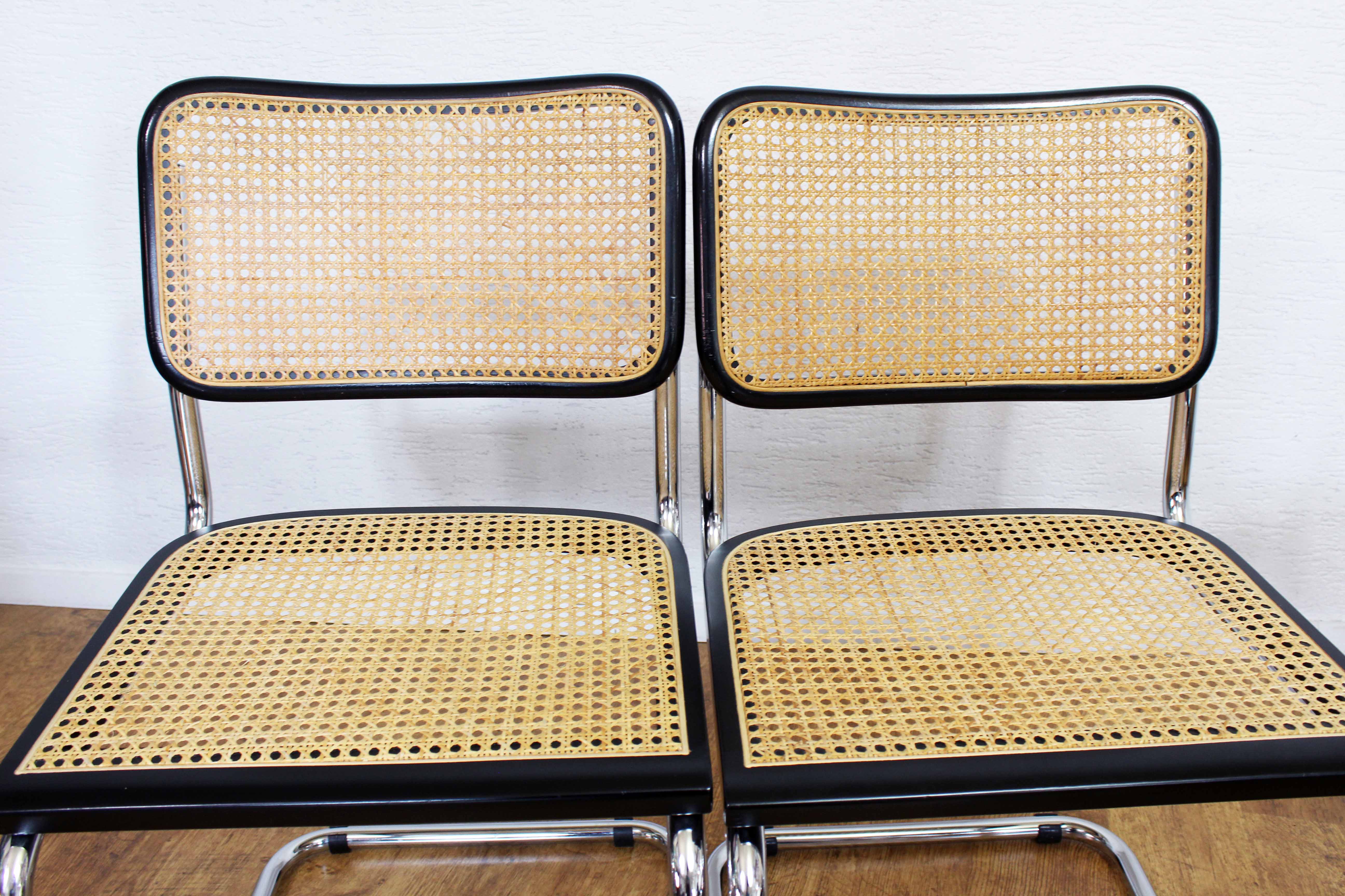 Set of 4 chairs Marcel Breuer B32 70s