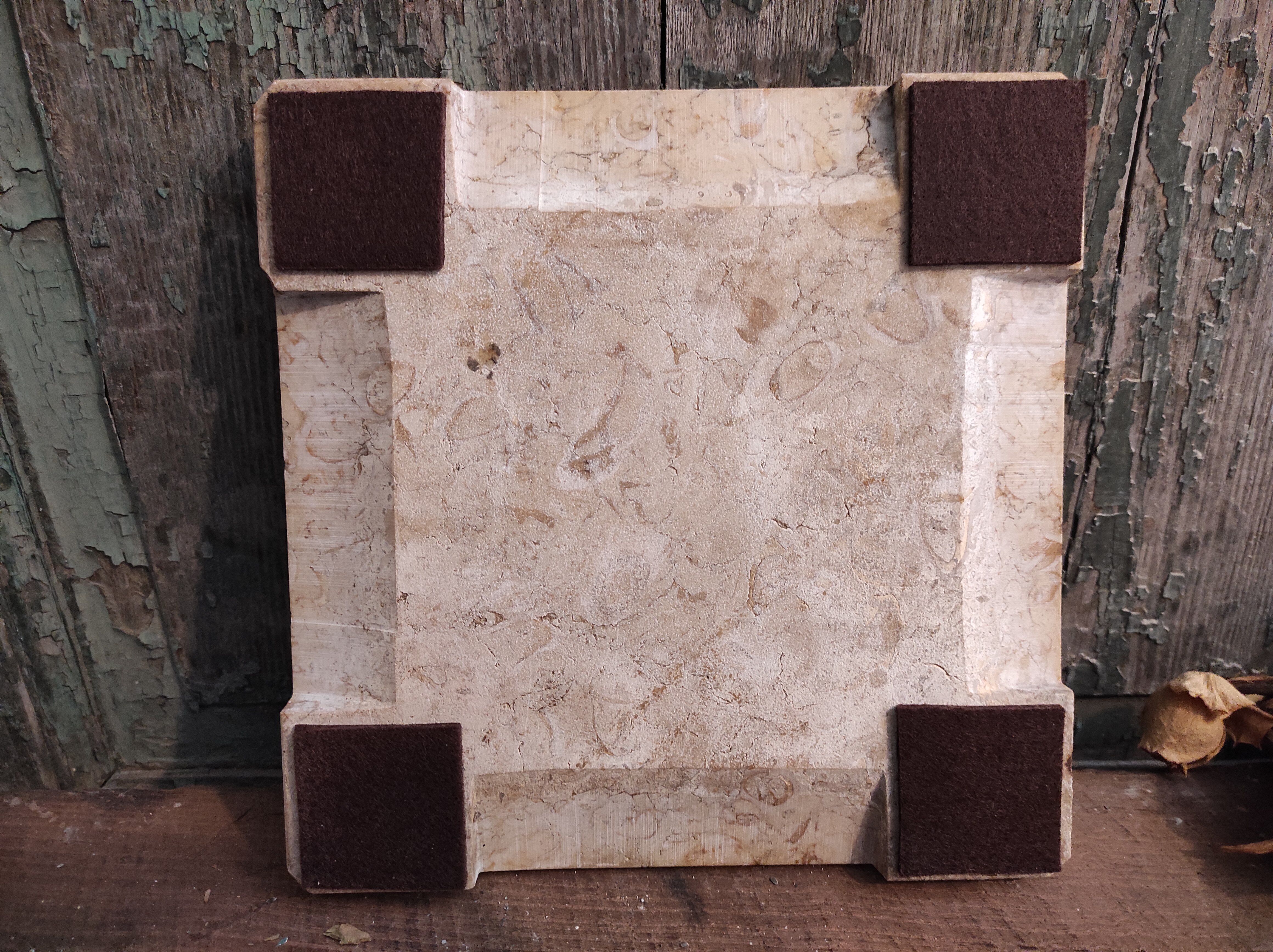 Vintage French marble trivet