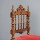 Antique baroque chairs, velvet seat, Italy 20th century.