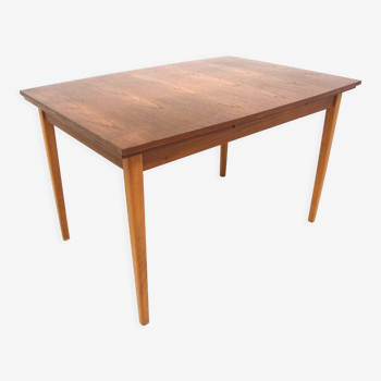 Table de salle à manger "portefeuille" en teck, Suède, 1960