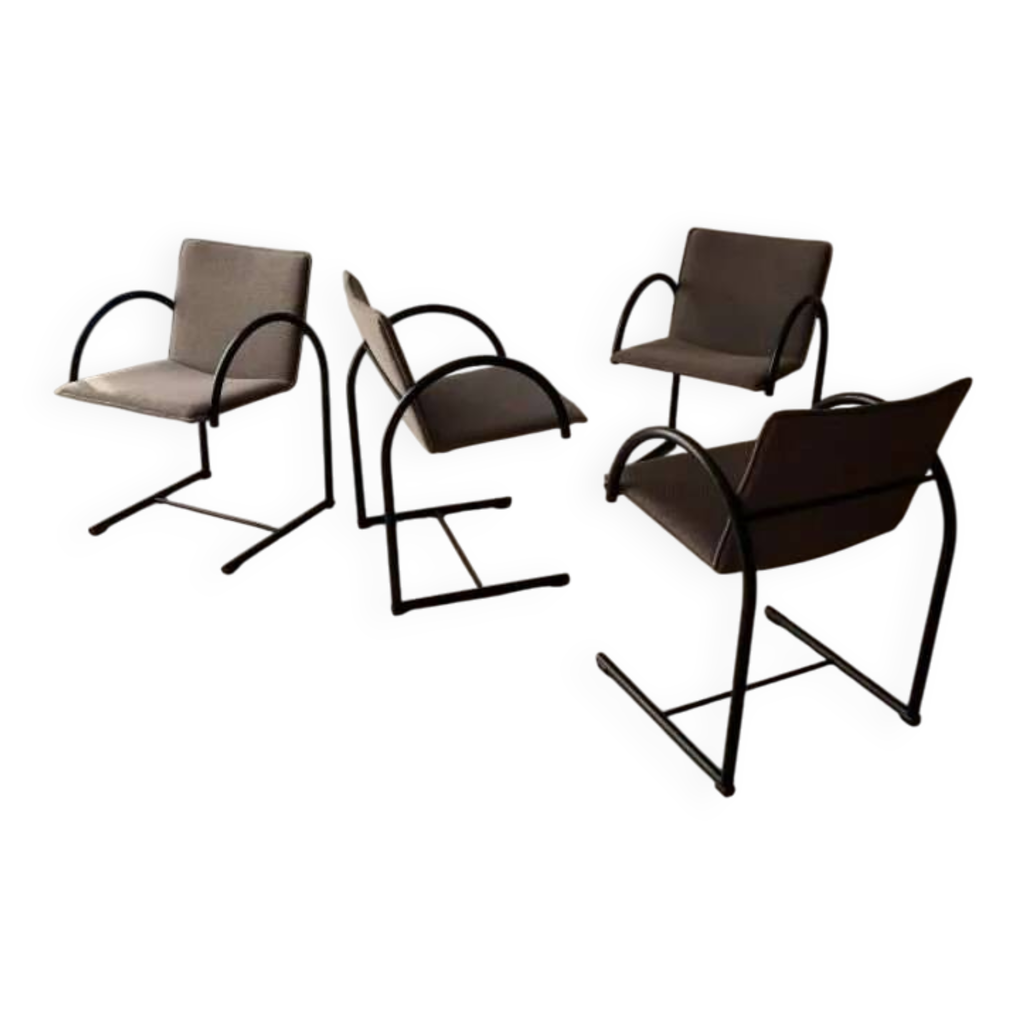 Set of four Metaform Cirkel dining chairs 1980s