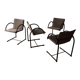 Set of four Metaform Cirkel dining chairs 1980s