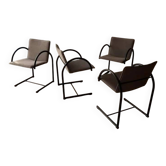 Set of four Metaform Cirkel dining chairs 1980s