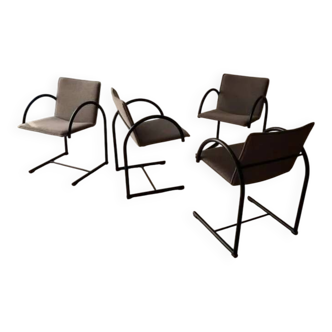 Set of four Metaform Cirkel dining chairs 1980s