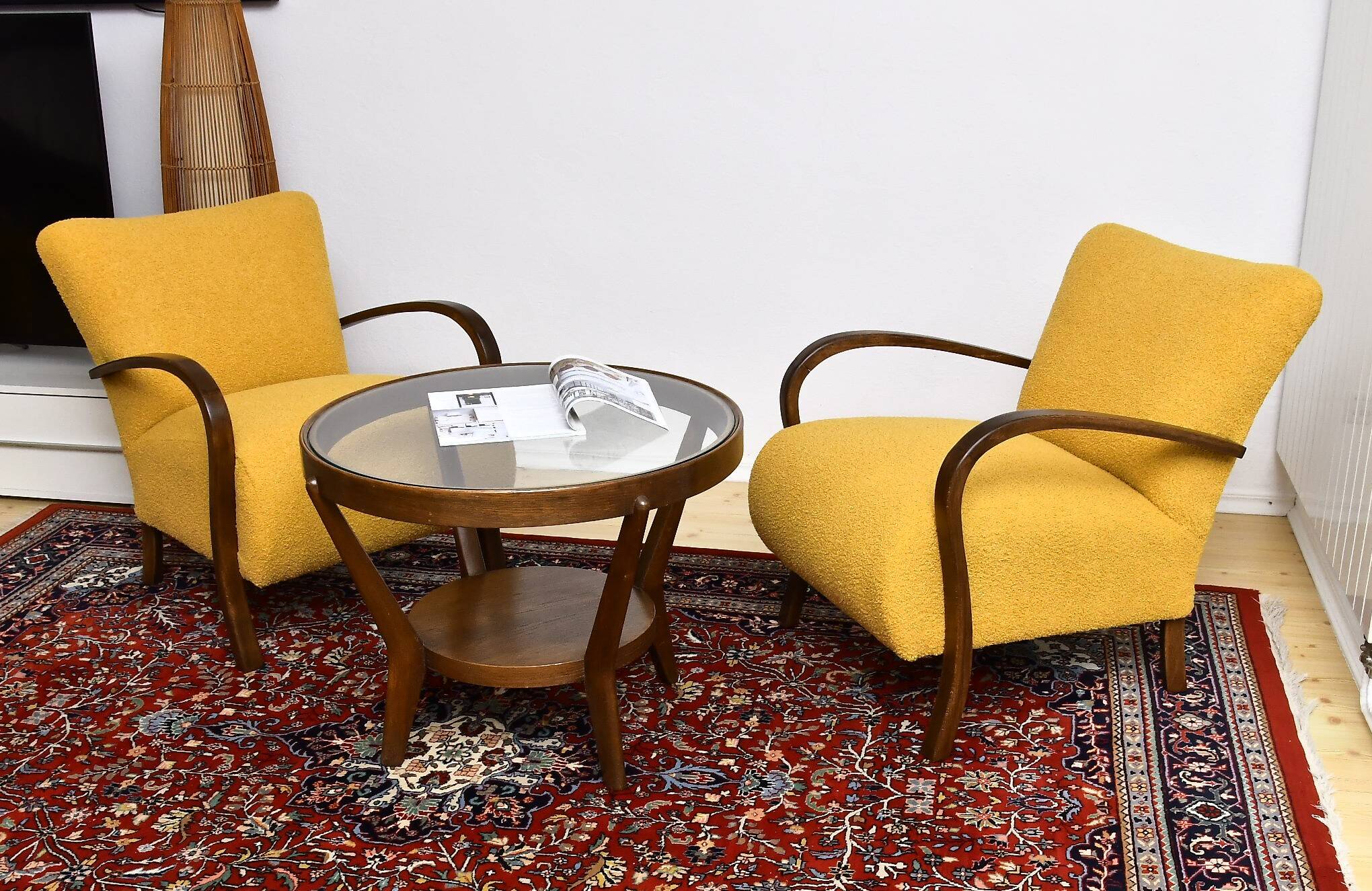 Art Deco armchairs in the style of Halabal, 1930s