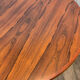 Table ronde extensible en palissandre 1960