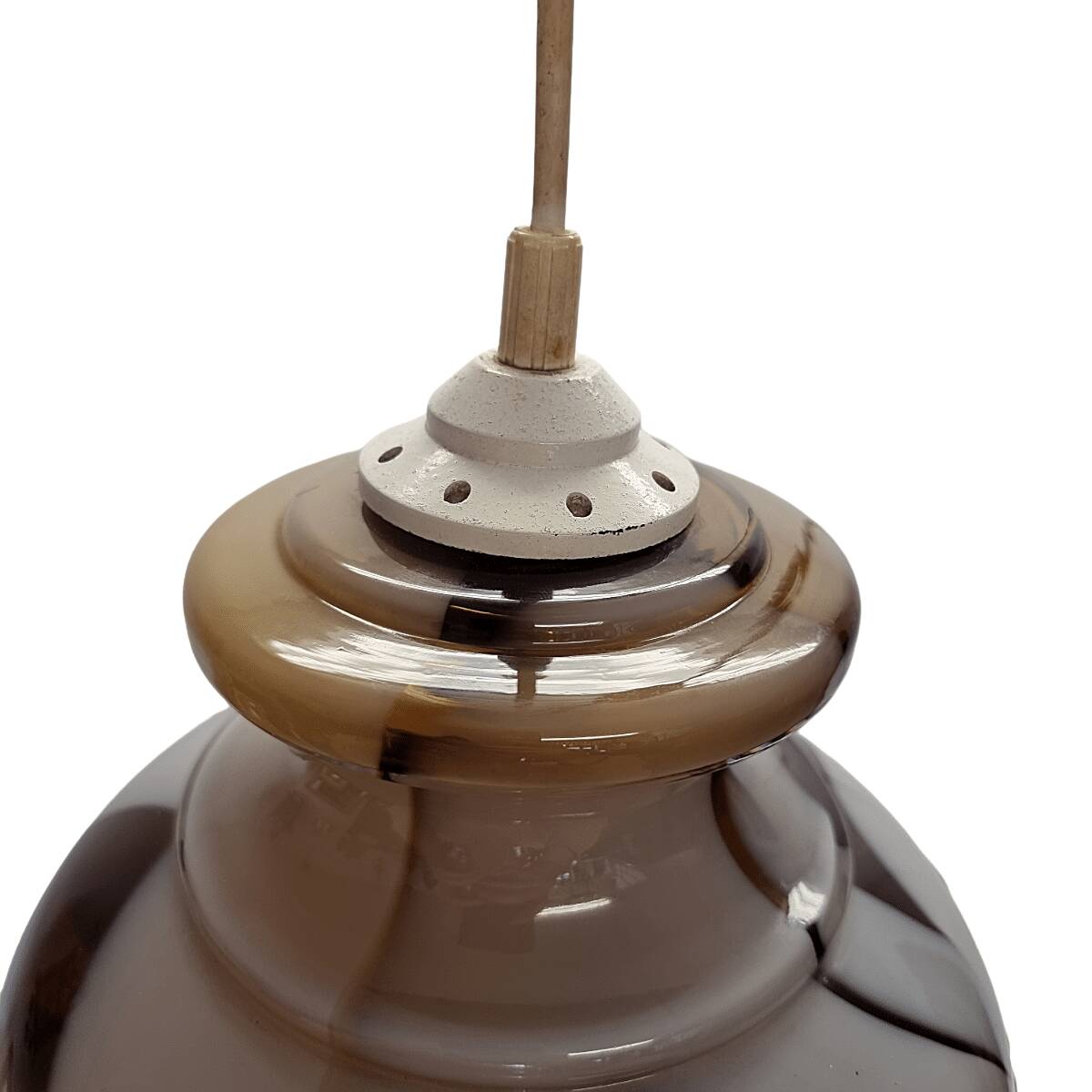 Vintage French goblet-shaped pendant lamp