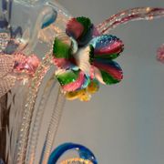 Lustre vénitien en verre de Murano multicolore, vers 1930