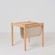 Danish side table with magazine holder by S.P. Jensen for BRDR Furbo