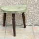 Tabouret en bois tripode vintage