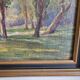 Oil on canvas mounted on panel Landscape River signed Gudin 19