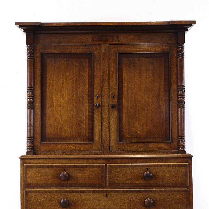 Antique English Oak Cabinet