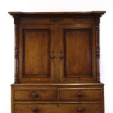 Antique English Oak Cabinet