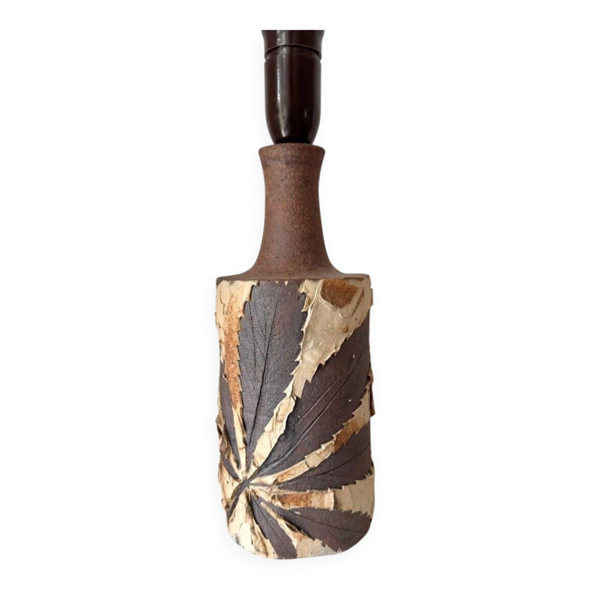 Stoneware table lamp from Bodil Marie Nielsen, 1970s