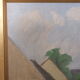 Modernist landscape painting by Hjalmar Lundström 1950's