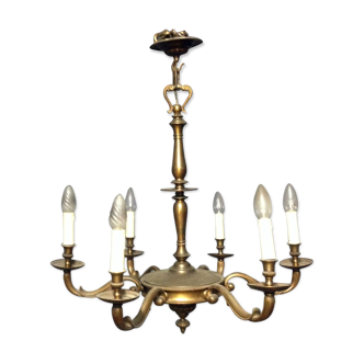 Louis XVI gilded bronze chandelier