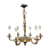 Louis XVI gilded bronze chandelier