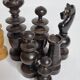 Antique boxwood chess set, Regency style, late 19th - early 20th century, complete, 10.5 cm