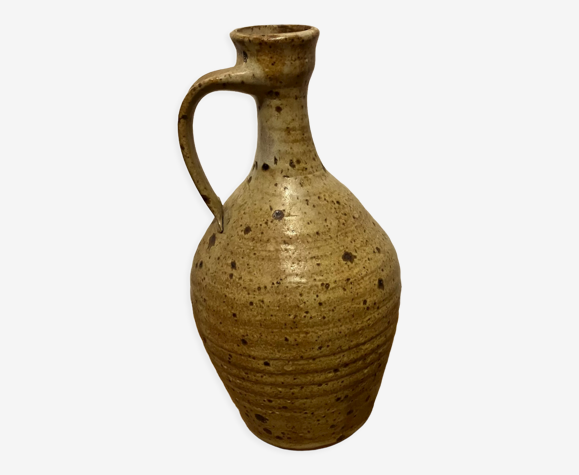 Vase en grès pyrité signé GRM