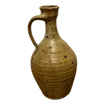 Vase en grès pyrité signé GRM