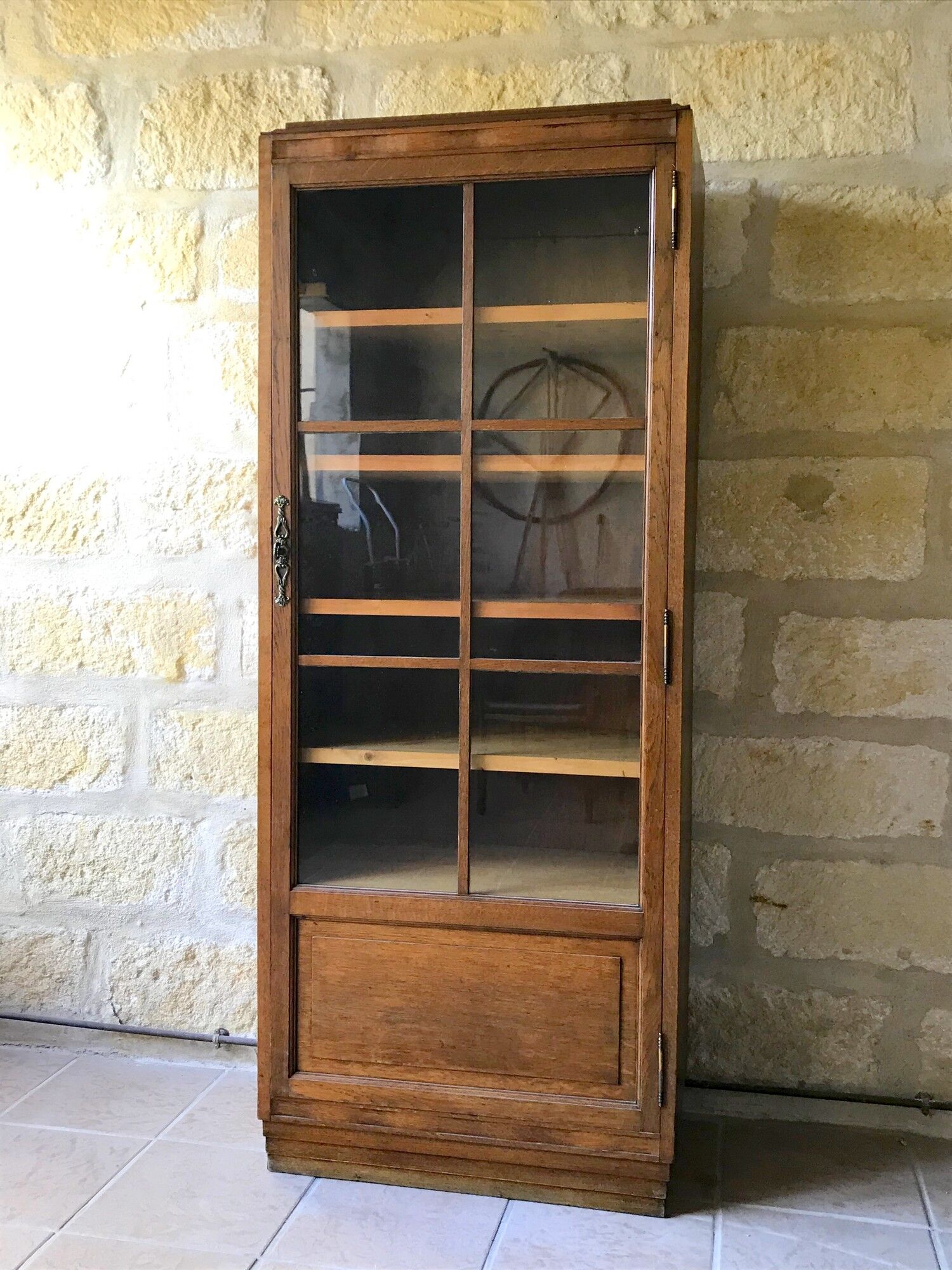 Art Deco oak bookcase 30s