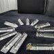 Box of 12 crystal knife holders Oberglas Austria