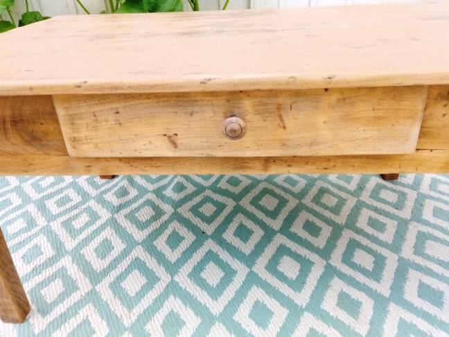 Antique wooden coffee table