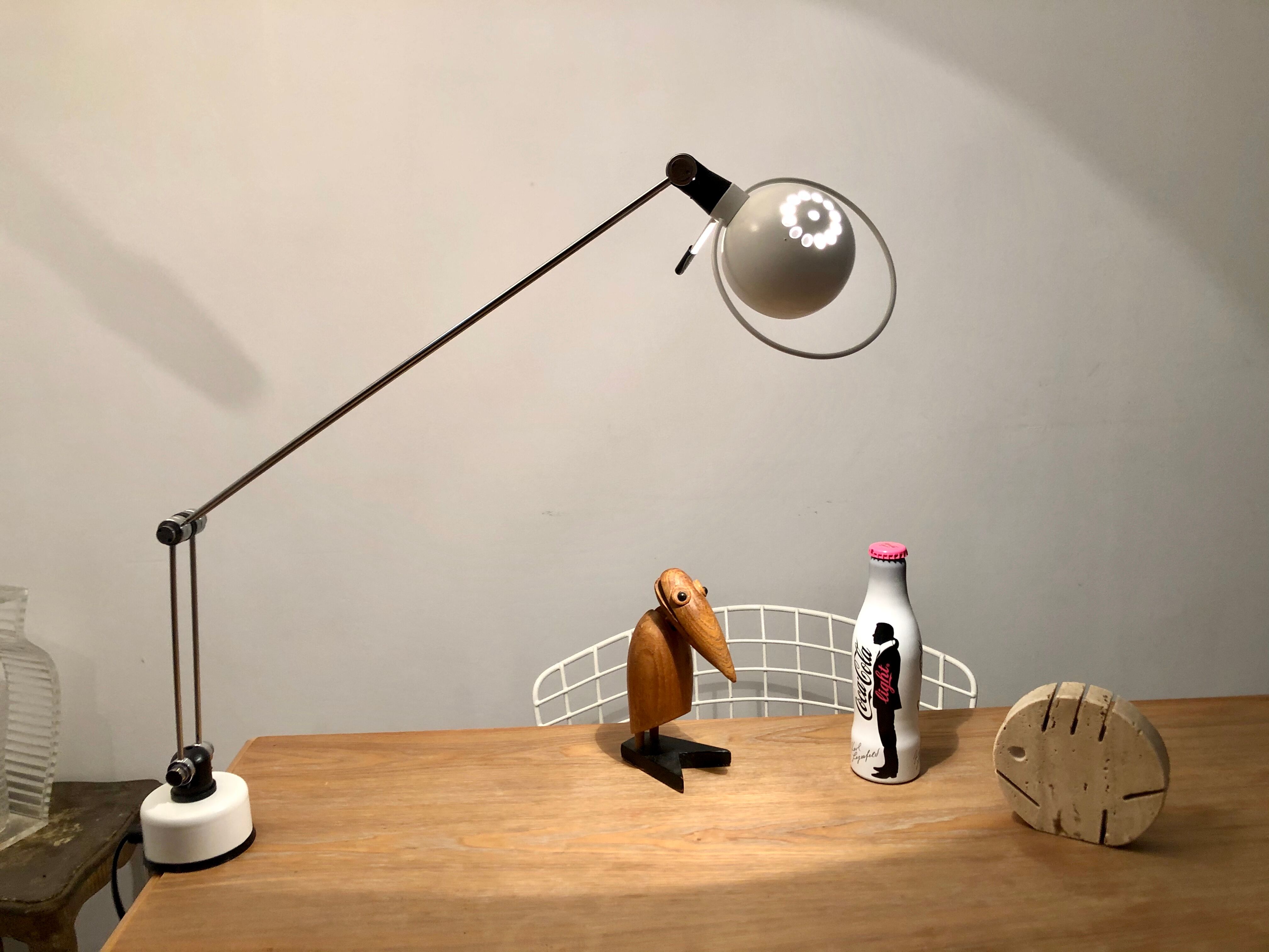 Office lamp architect Aluminor France vintage 80