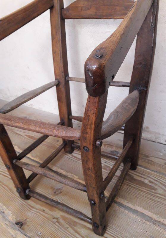 Old country folk art armchair