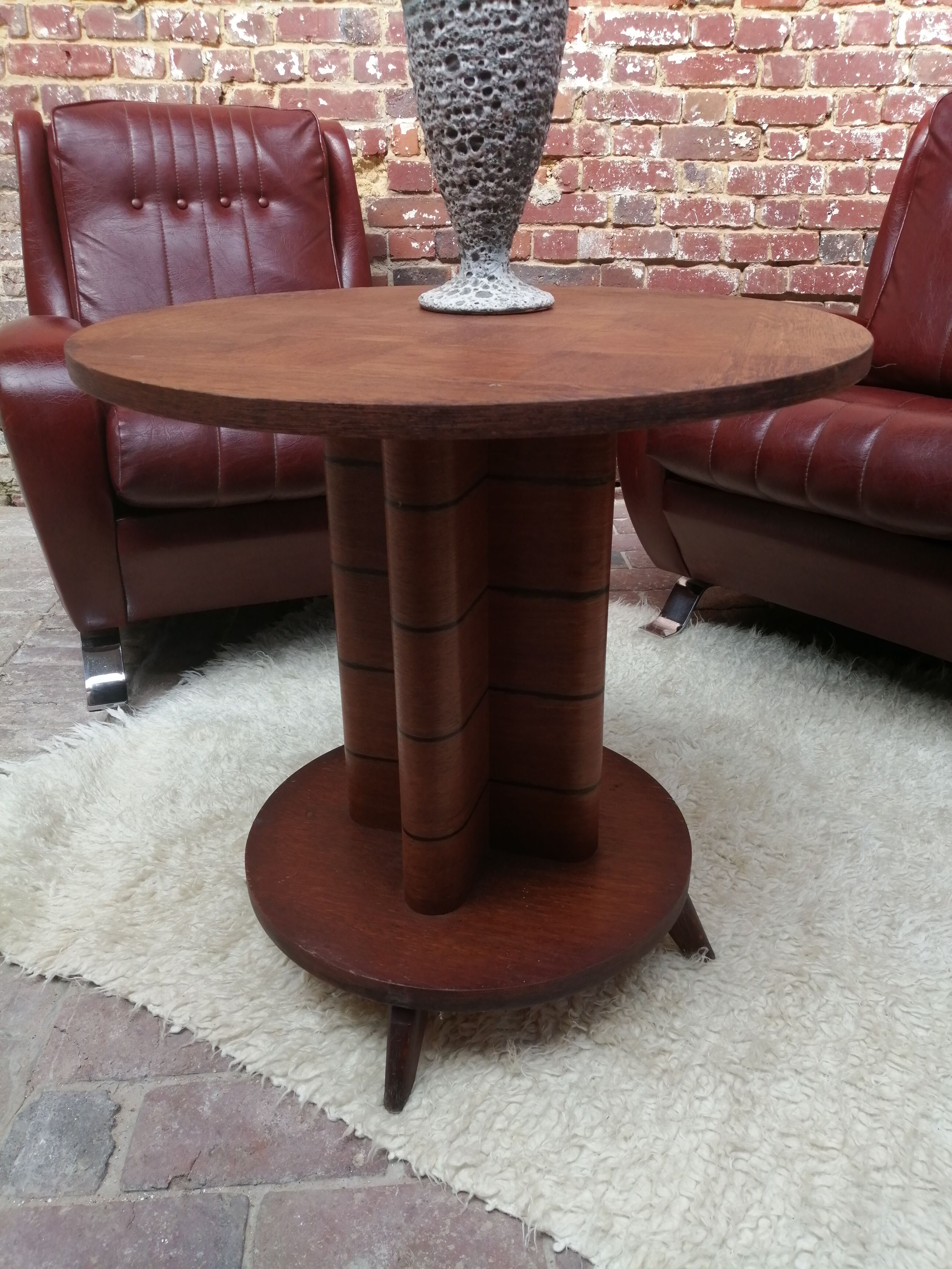 Vintage art deco style gueridon table