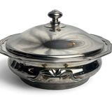 Tableware, silver-plated metal vegetable dish by Guildart, 20th century