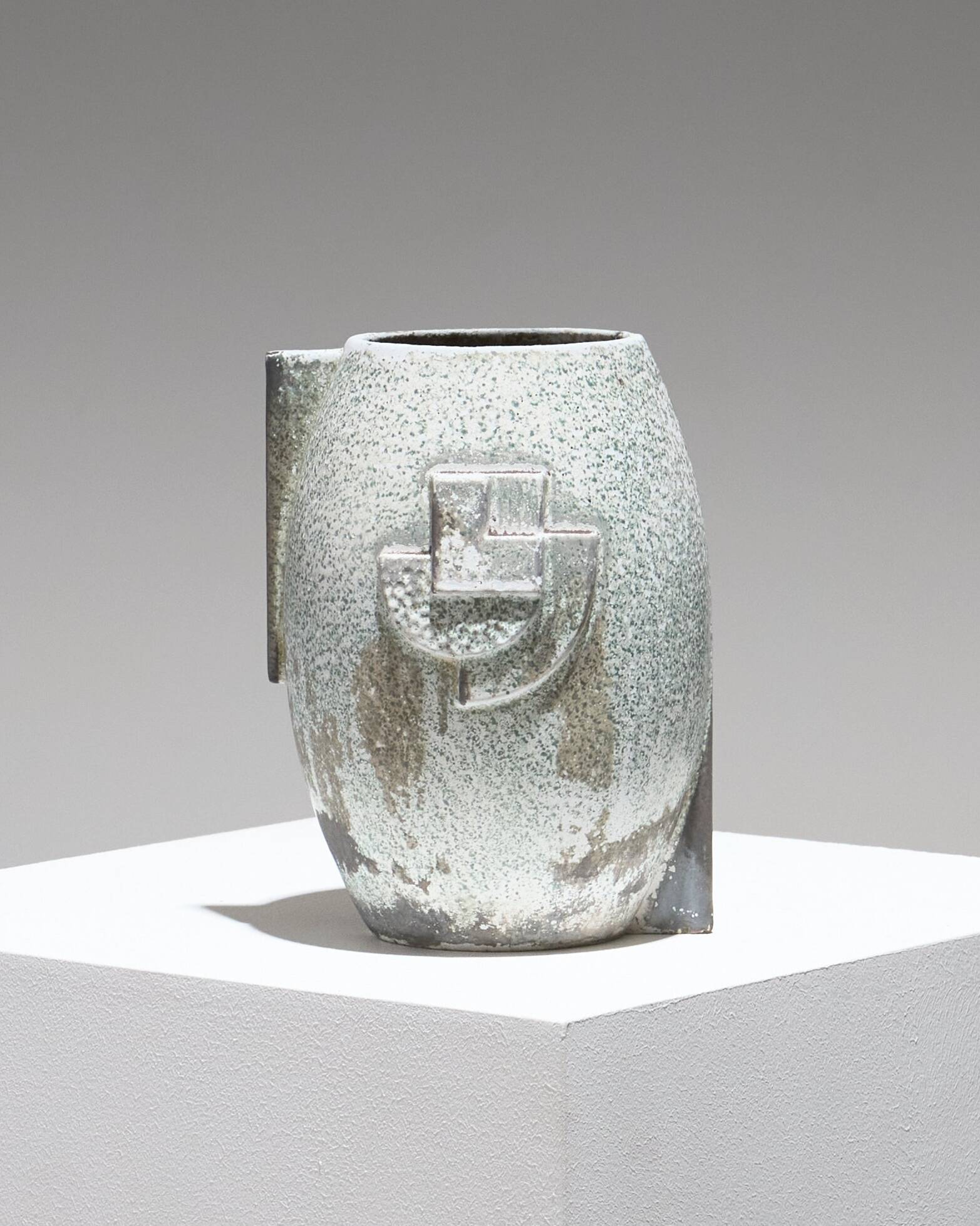 Art Deco Glazed Ceramic Vase, 1930s
