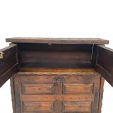 Vintage brutalist spanish wall cabinet cupboard design