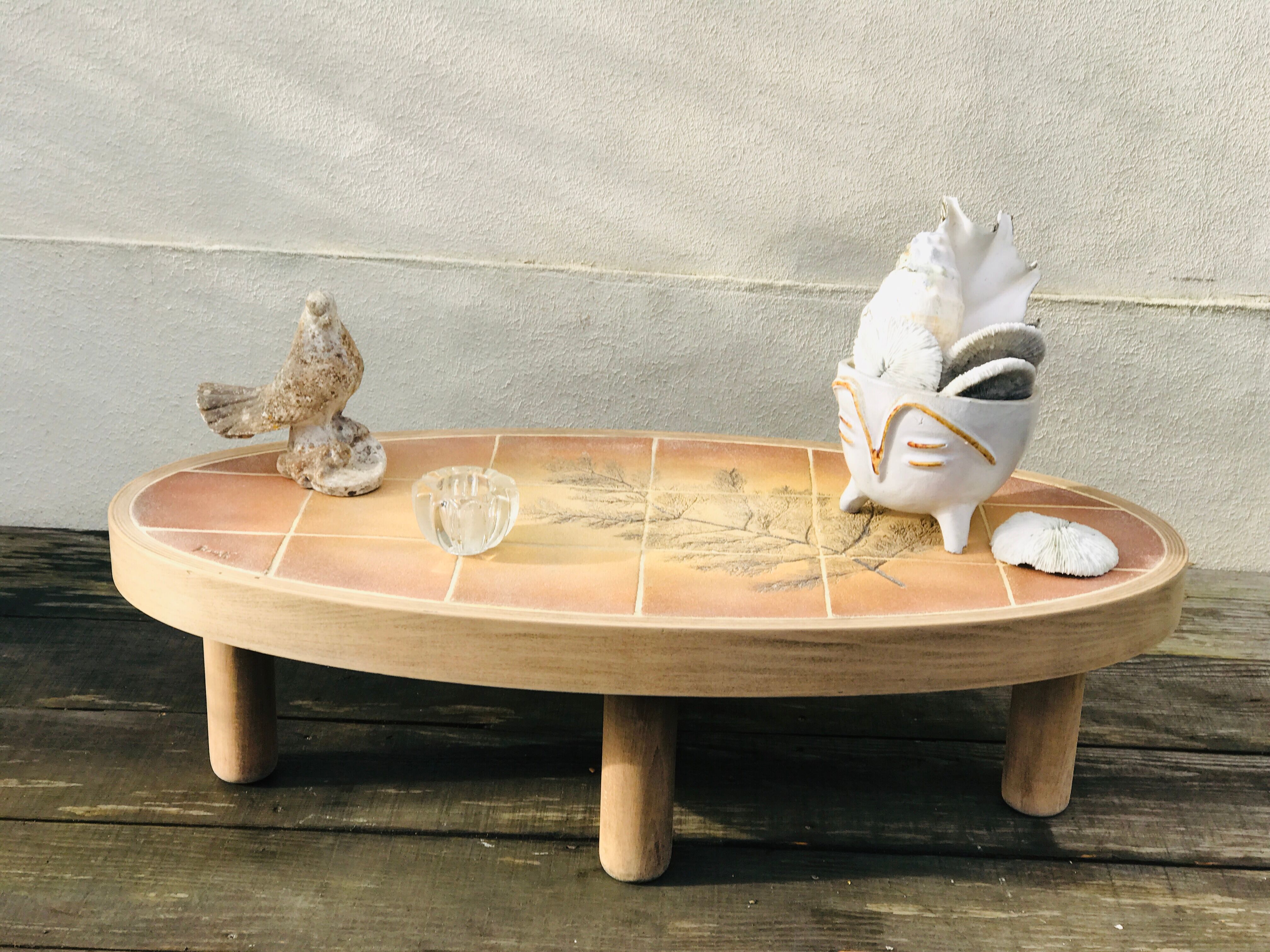 Vintage ceramic coffee table 70