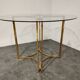 Vintage brass dining room set by Belgochrom, 1970s