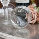 A pair of Art Deco Café Bistro Illusion aperitif glasses