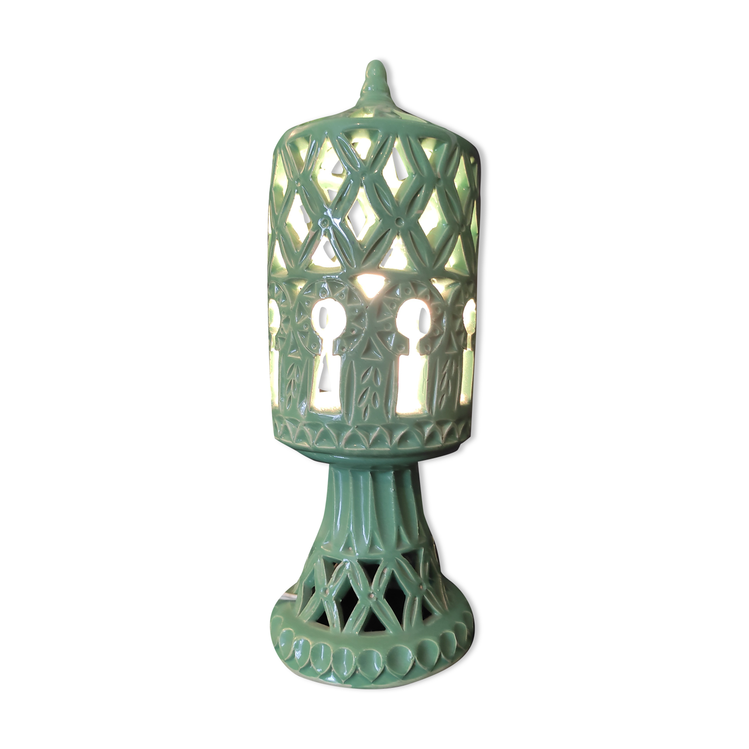 Lampe terre cuite