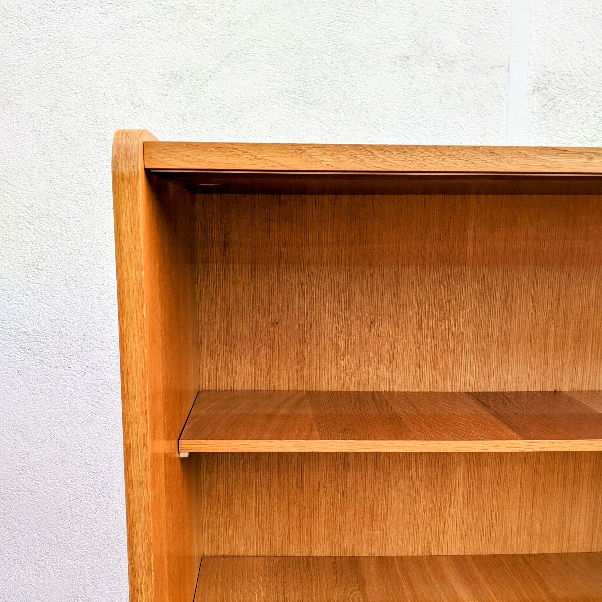 Golden oak bookcase 60s