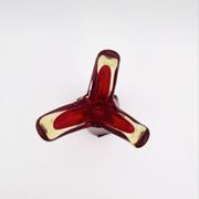 Murano Organic Vase Red Amber 28.5cm 1.1kg