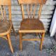 (Lot) 4 vintage wooden bistro chairs by Baumann