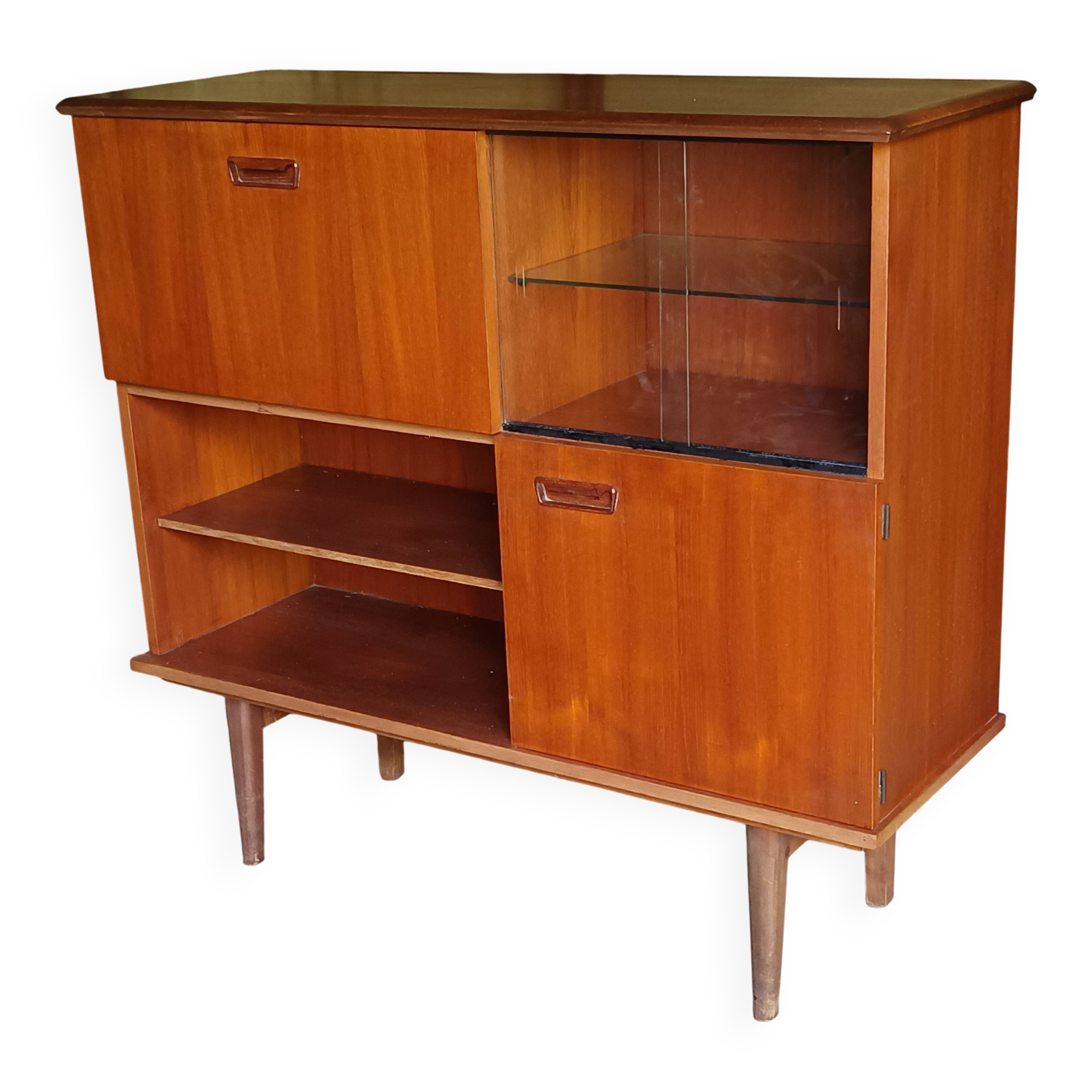1960s Scandinavian display cabinet
