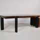 Important walnut executive desk for faram 1957 italy publisher 80's