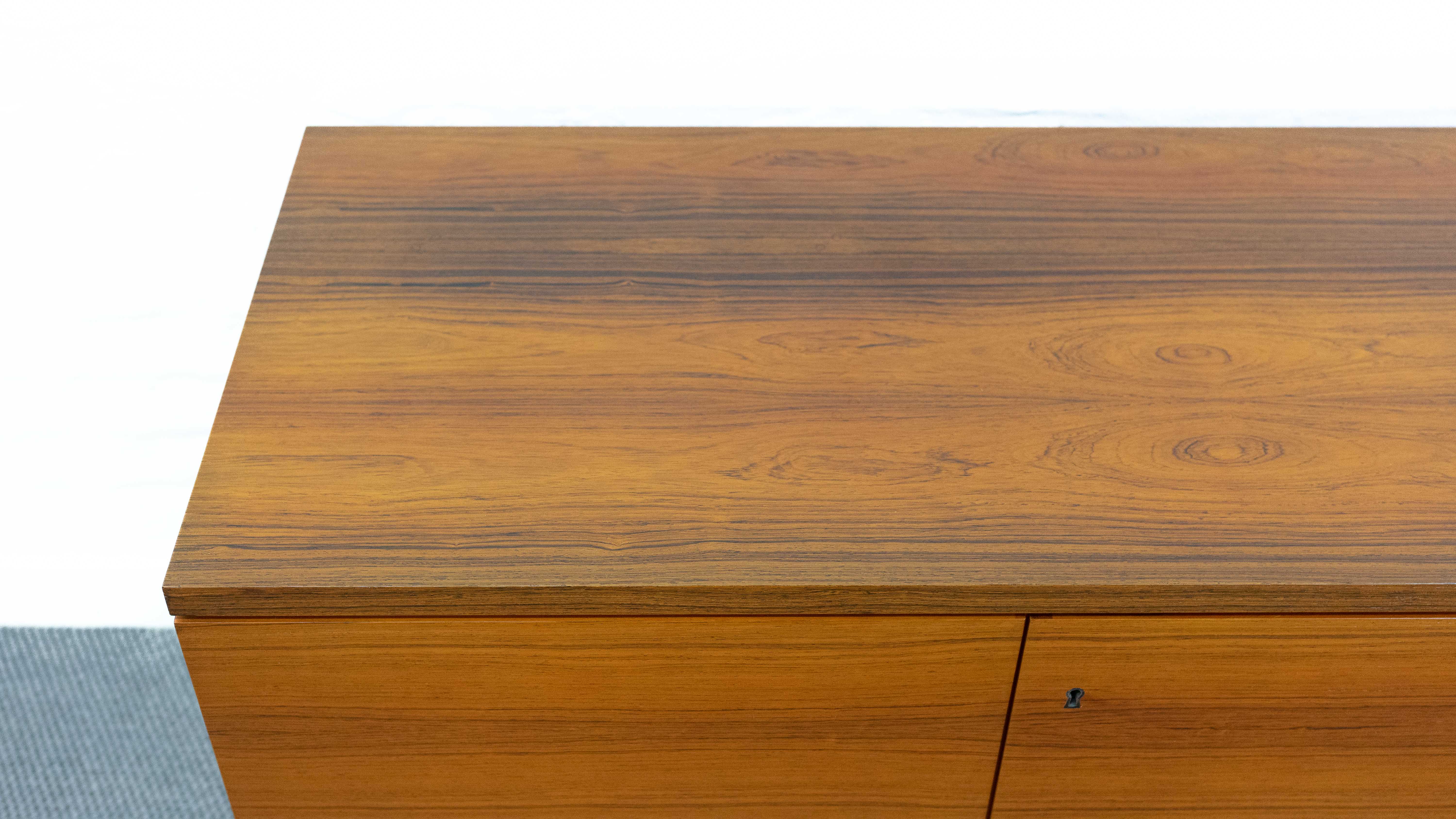 Minimalistic mid century sideboard in rosewood