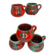 Vintage Italy handmade glazed ceramic cups