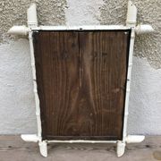 Mirror old wood bamboo 60s - 53x44cm