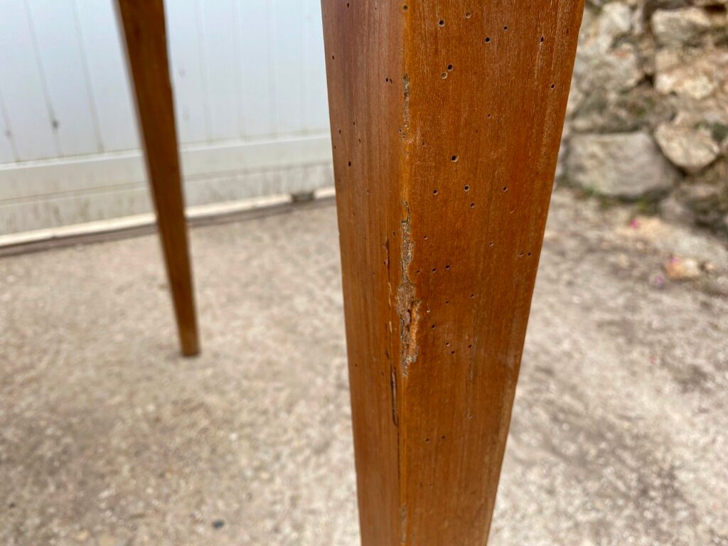 Solid wood dining farmhouse with 1 drawer 1930 156x76x72cm